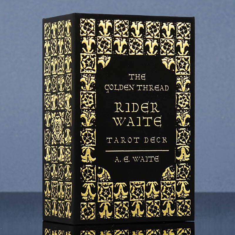 Rider-Waite Tarot – Klassisk tarotlek i modern svart och guld tappning