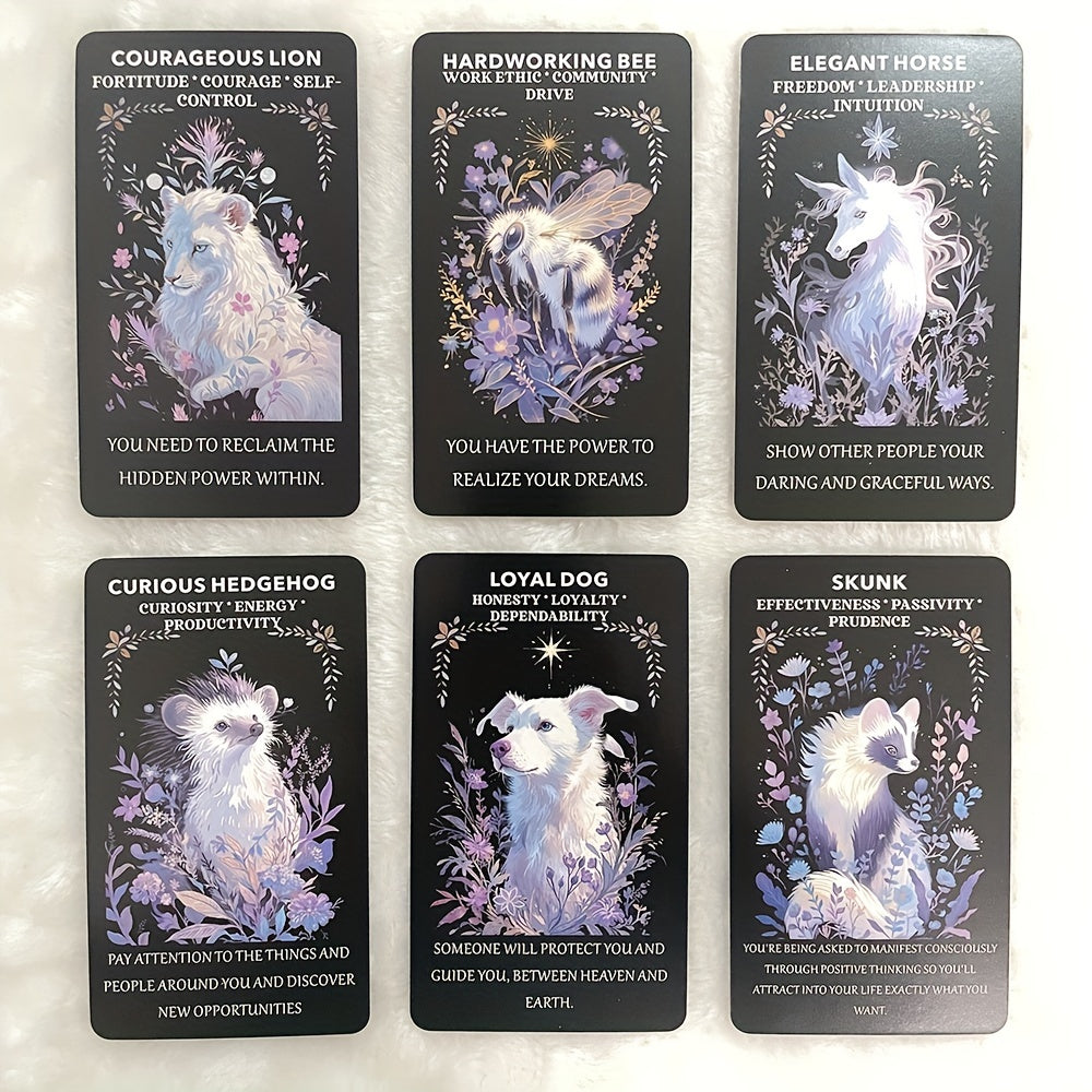 Beast Soul Divination Cards – djuren och skogens magiska värld | 12 x 7 cm