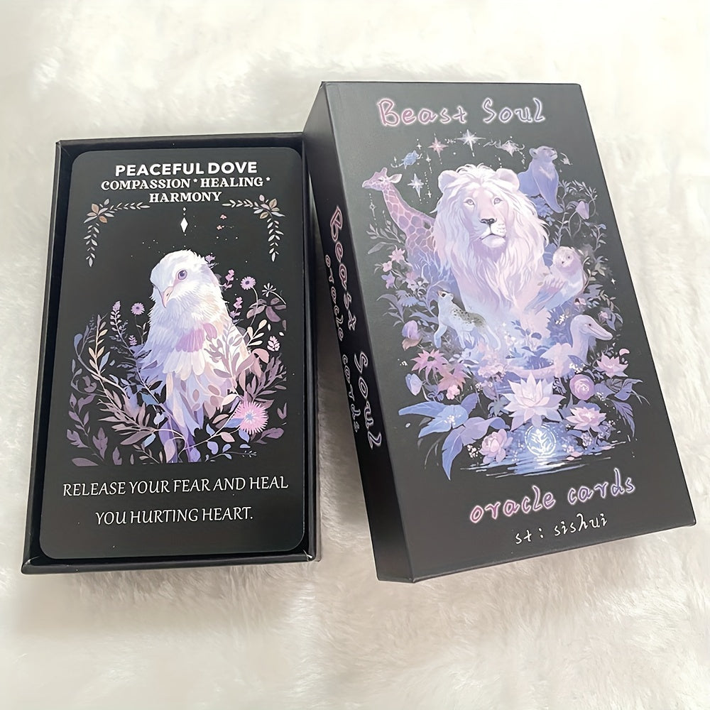Beast Soul Divination Cards – djuren och skogens magiska värld | 12 x 7 cm