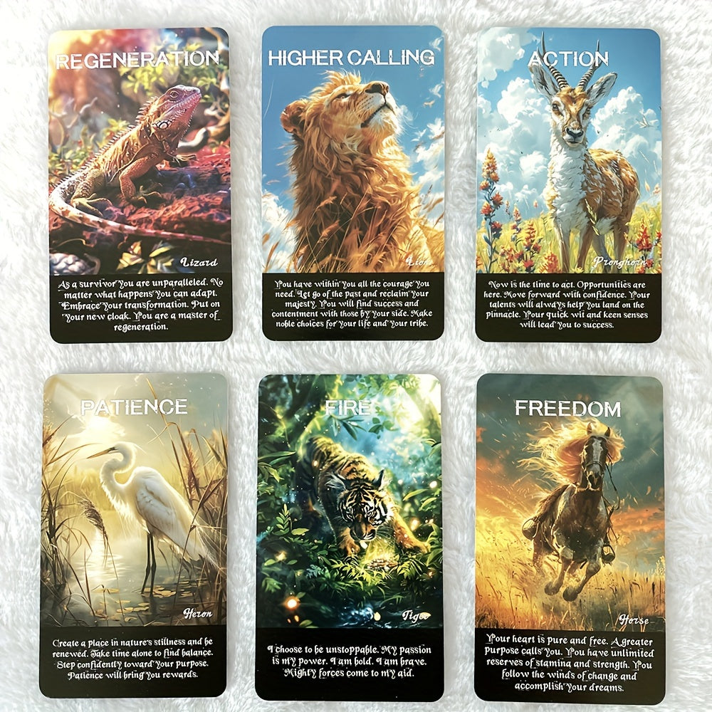 Spirit Animal Oracle Cards – en resa genom djurrikets visdom | 12 x 7 cm
