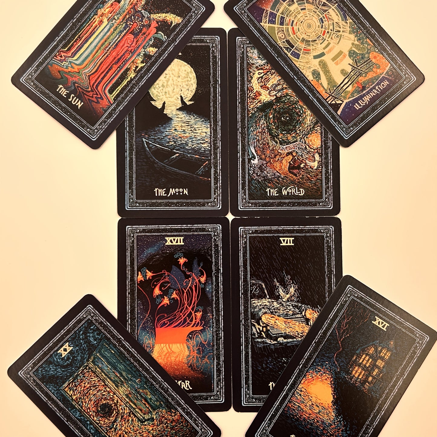 Prisma Visions Tarot – 78 konstnärliga kort för intuitiv läsning