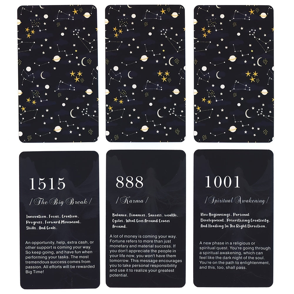 Angel Number Oracle Cards – Andlig vägledning från änglarna | 12 x 7 cm