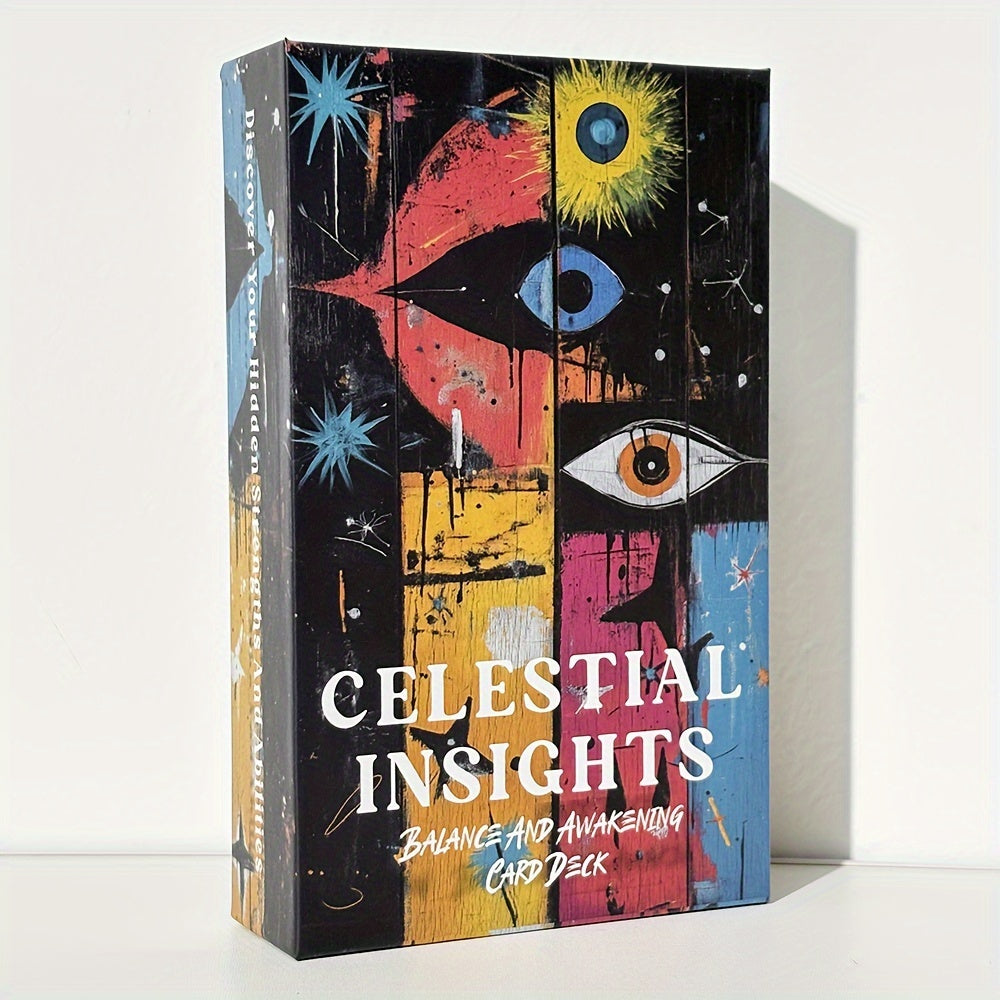 Celestial Insights Oracle – för balans, uppvaknande och andlig vägledning | 12 x 7 cm