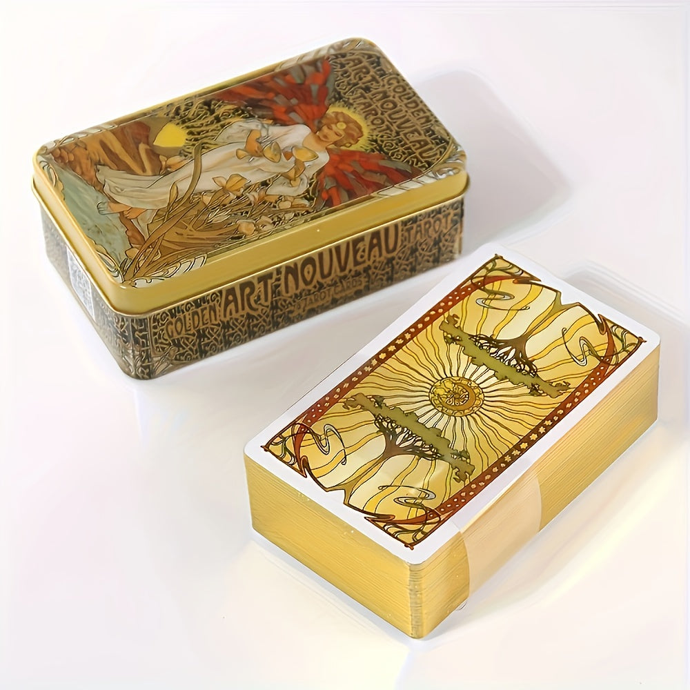 Golden Art Tarot – vackra kort i Art Nouveau-stil  | 11 x 7 cm