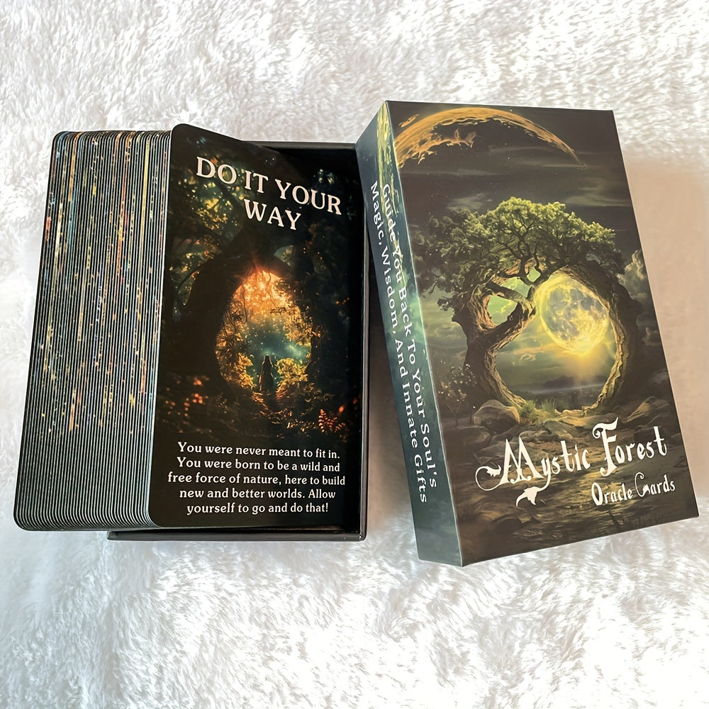 Mystic Forest Tarot – 56 kort med skogens mystik | 12 x 7 cm