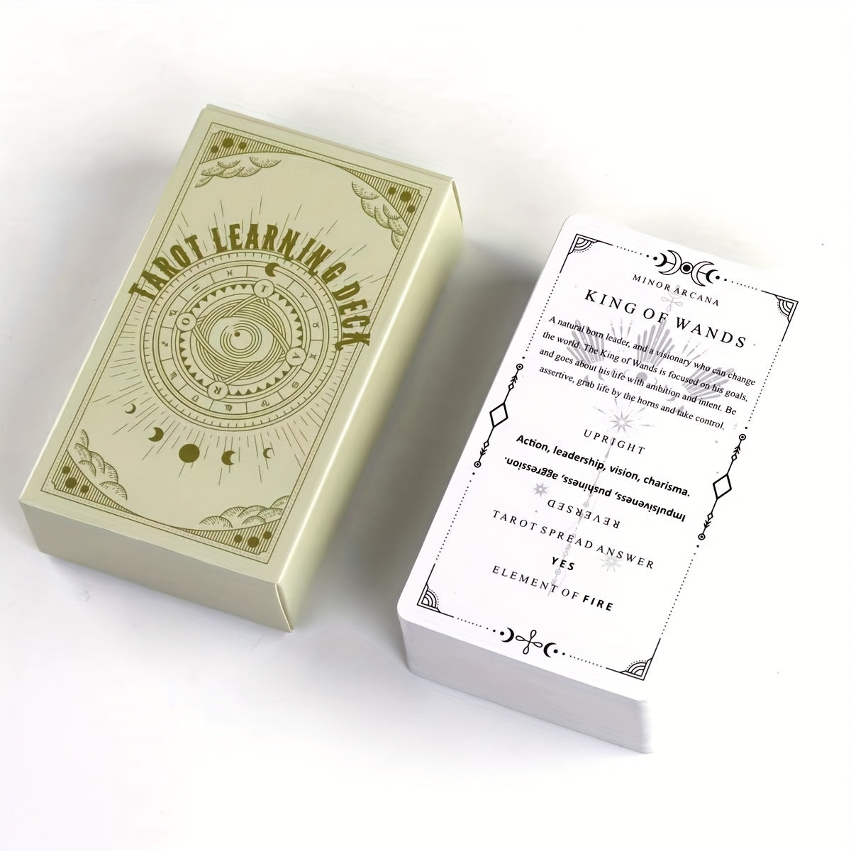 Beginner’s Tarot Deck – 78 klassiska kort med tolkning | 10 x 6 cm