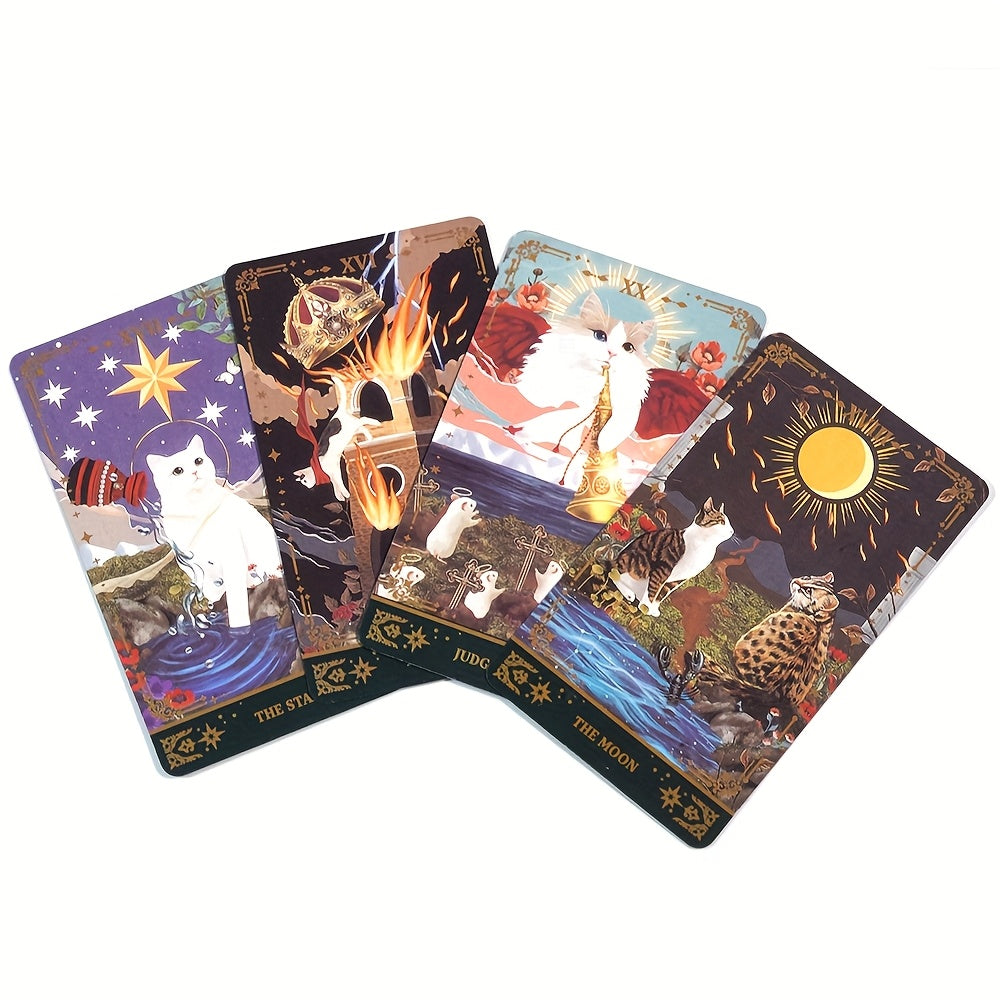 Muse Cat Tarot –  färgsprakande kattmagi | 11 x 6,3 cm