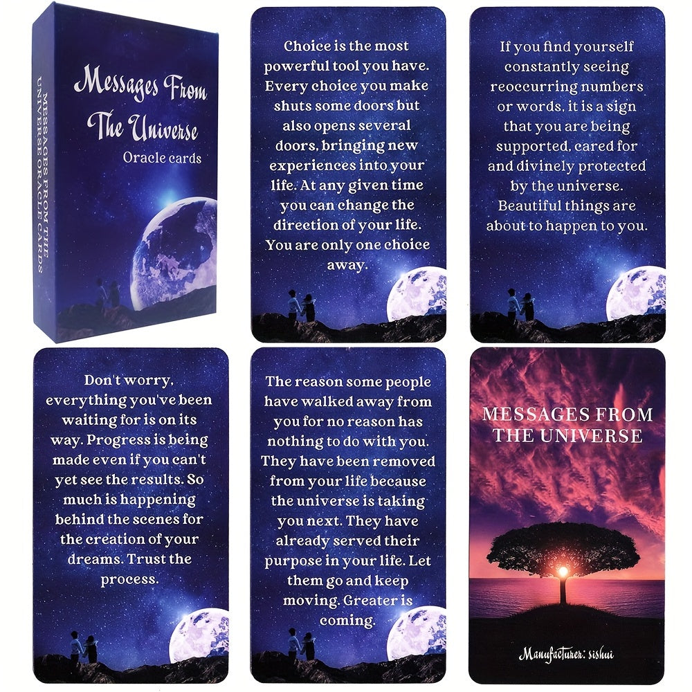 Messages from the Universe – 54 kort med vägledning från kosmos | 12 x 7 cm