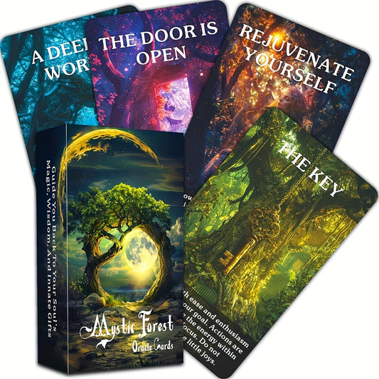 Mystic Forest Tarot – 56 kort med skogens mystik | 12 x 7 cm