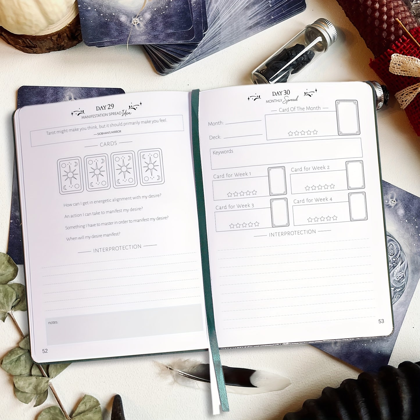 Tarotjournal - för 30 dagaras utforskande och lärande i tarot