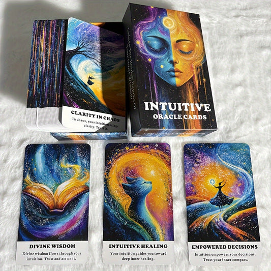 Intuitive Oracle Deck – Orakelkort inre visdom och personlig utveckling | 12 x 7 cm