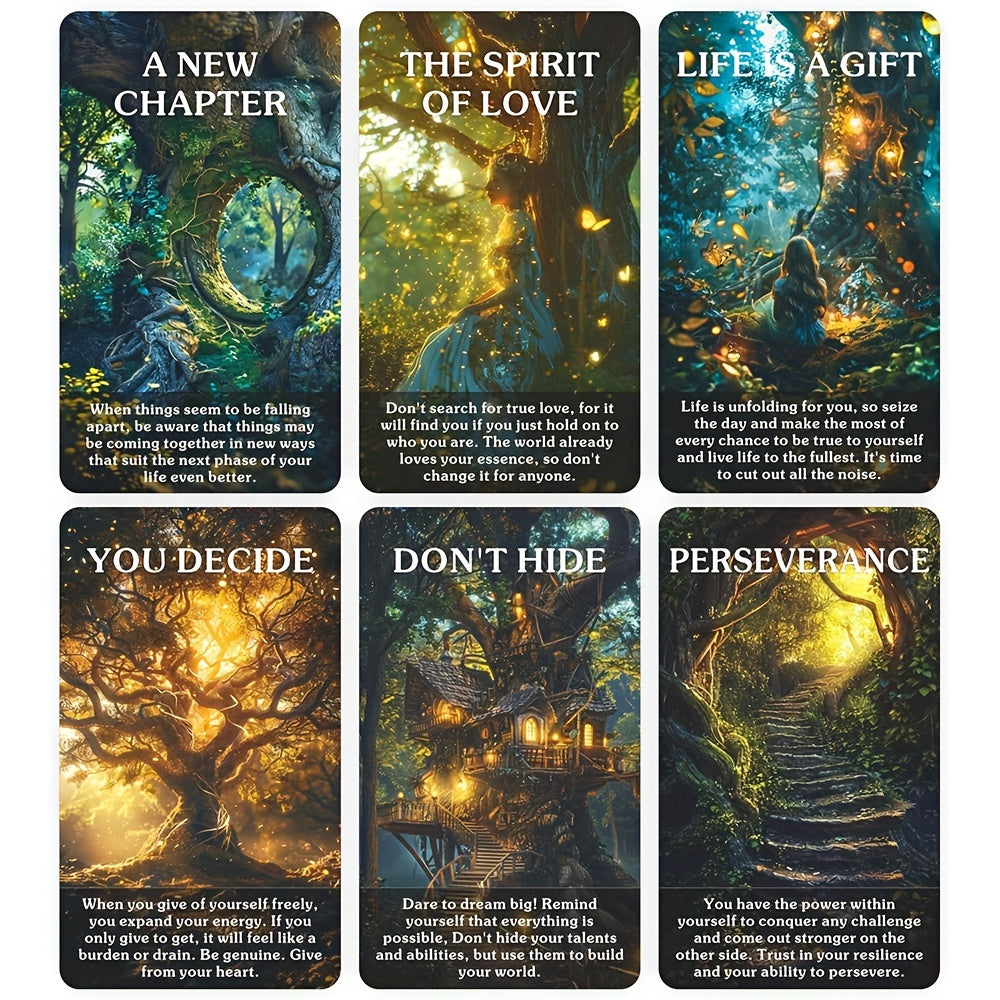 Mystic Forest Tarot – 56 kort med skogens mystik | 12 x 7 cm