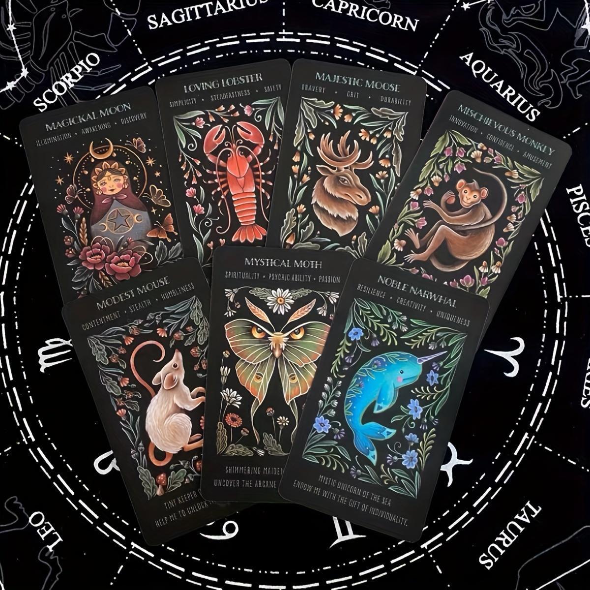 Wild Whiskers Spirit Animal Tarot – Liten och kraftfull tarotlek att ta med överallt