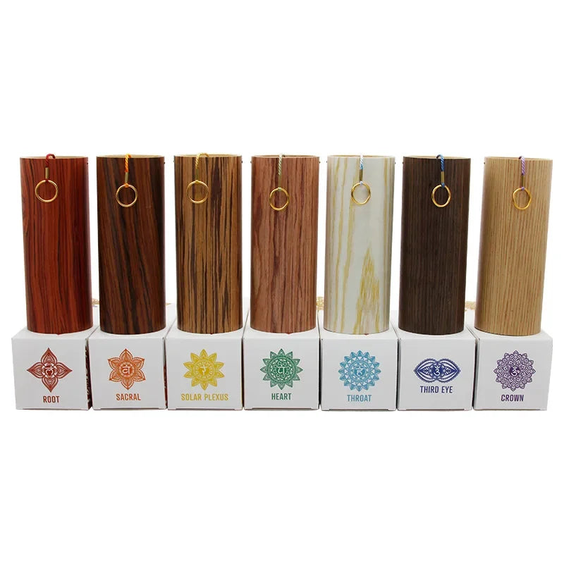 Chakra wind chimes for sound healing, meditation and yoga