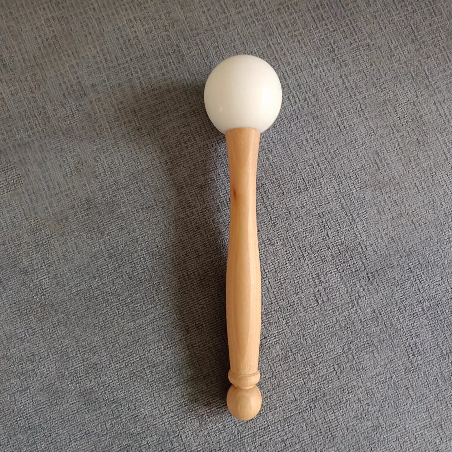 Rubber holders and rods for crystal singing bowls