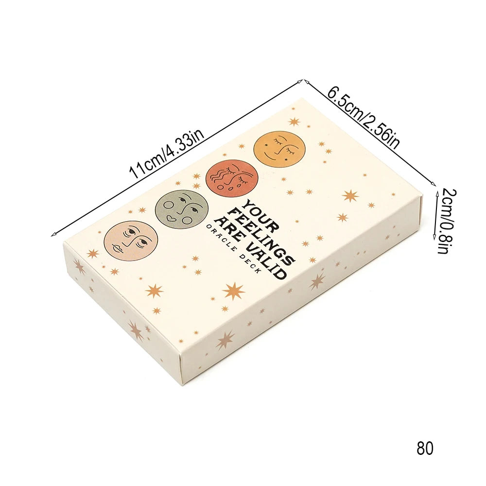 Your Feelings Are Valid Oracle – orakelkort för dina känslor | 11 x 6,5 cm