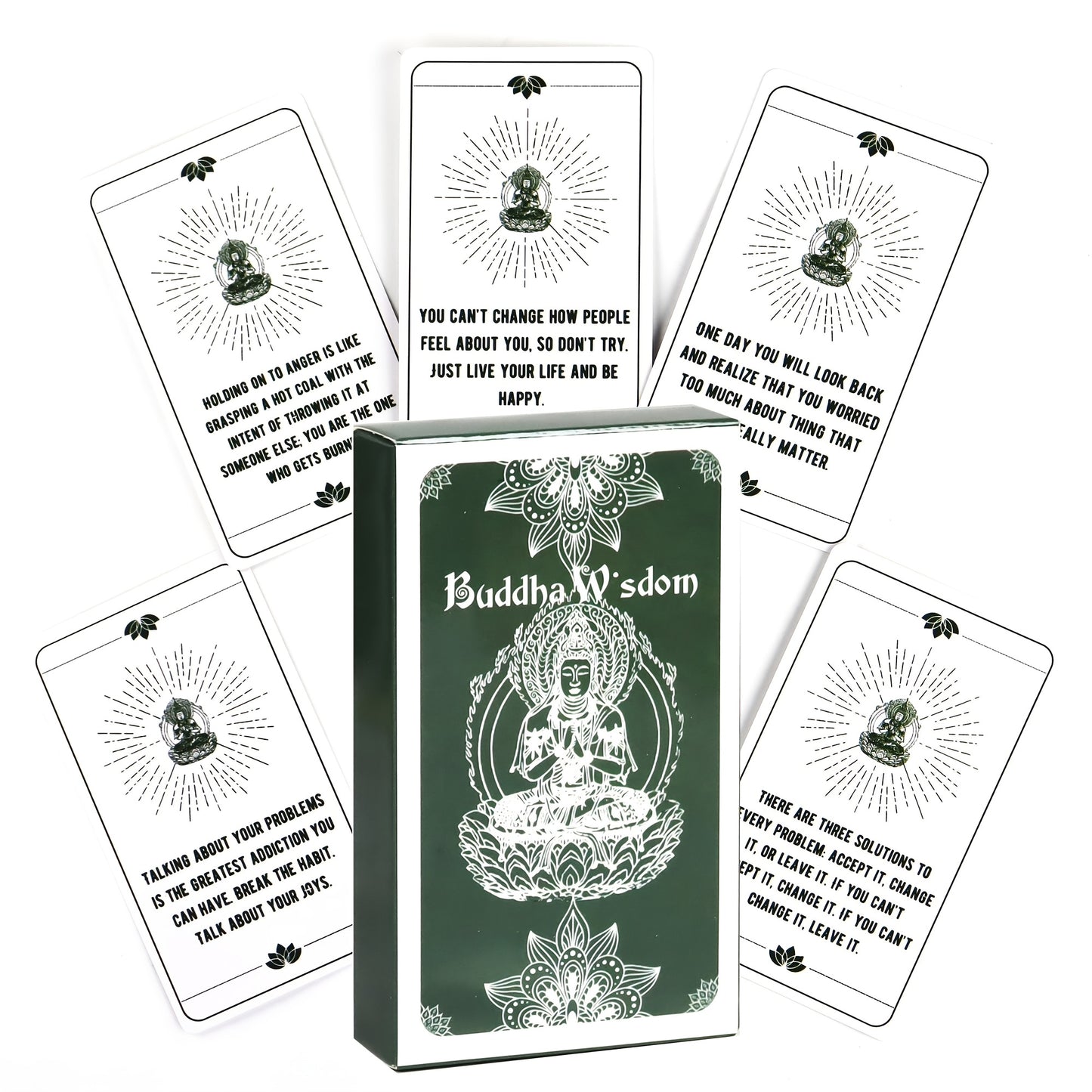 Buddha Wisdom – Orakelkort för insikt och andlig reflektion
