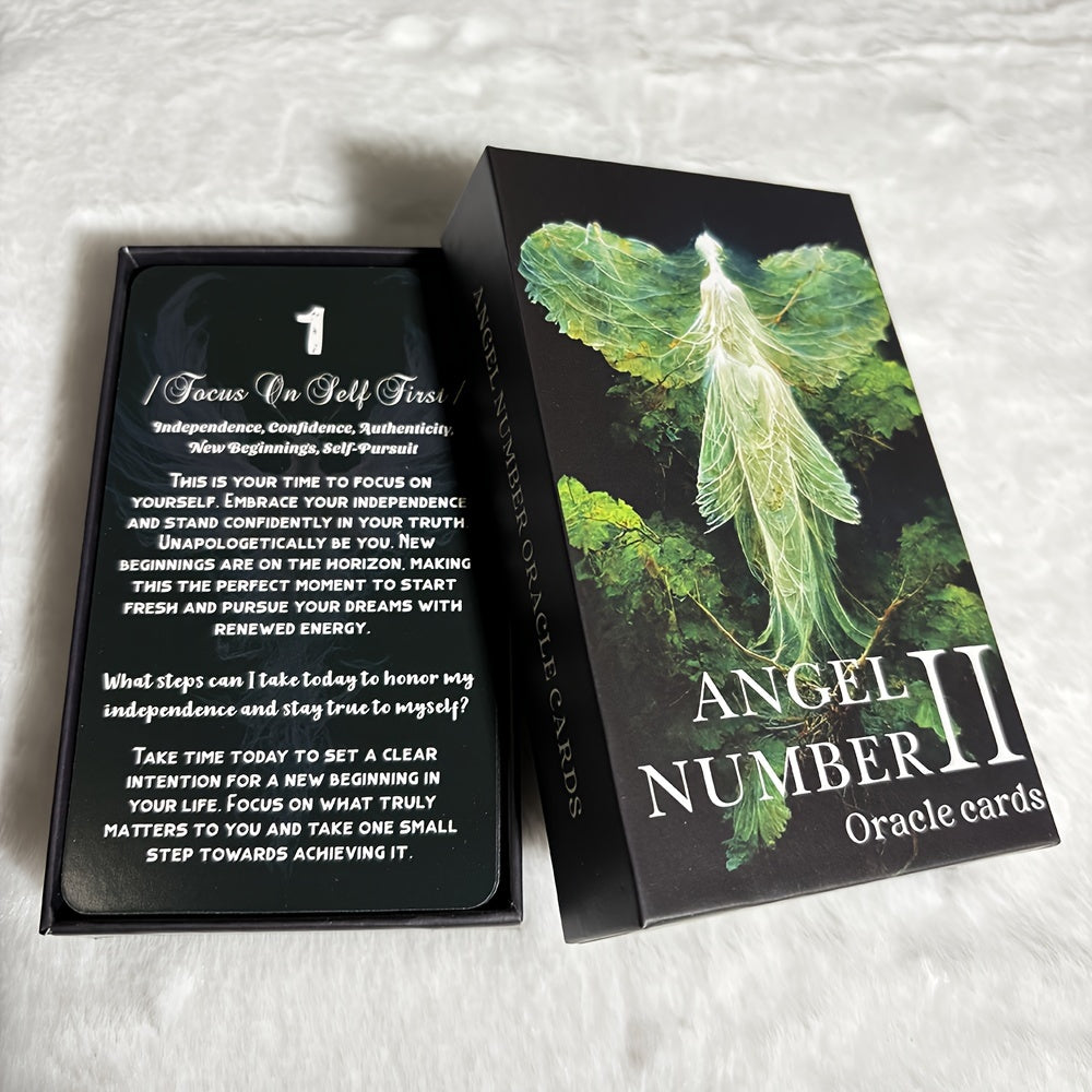 Angel Number Oracle – 56 kort med änglanummer och budskap | 12 x 7 cm