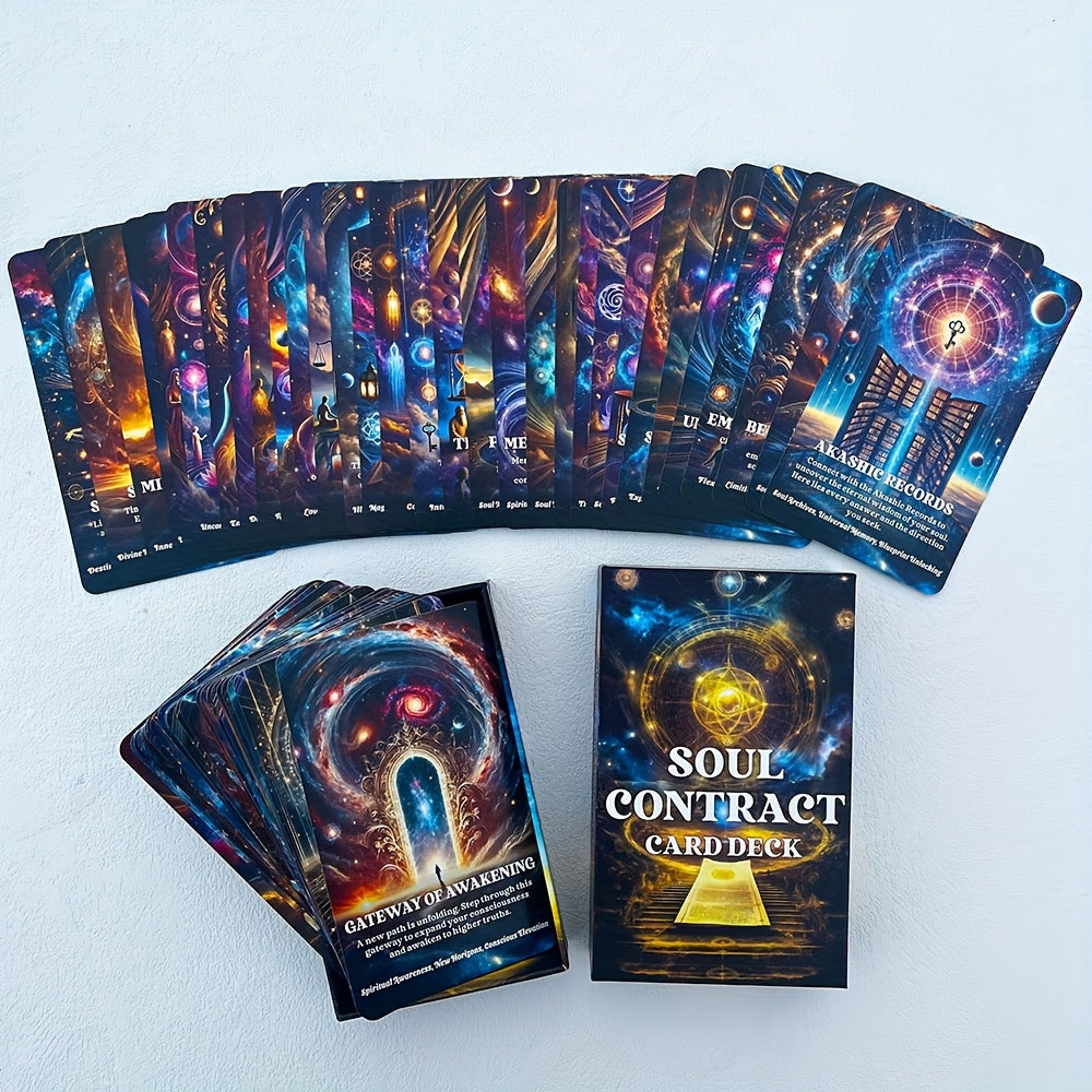 Soul Contract Oracle Cards –  med andliga budskap och själslig vägledning | 12 x 7 cm