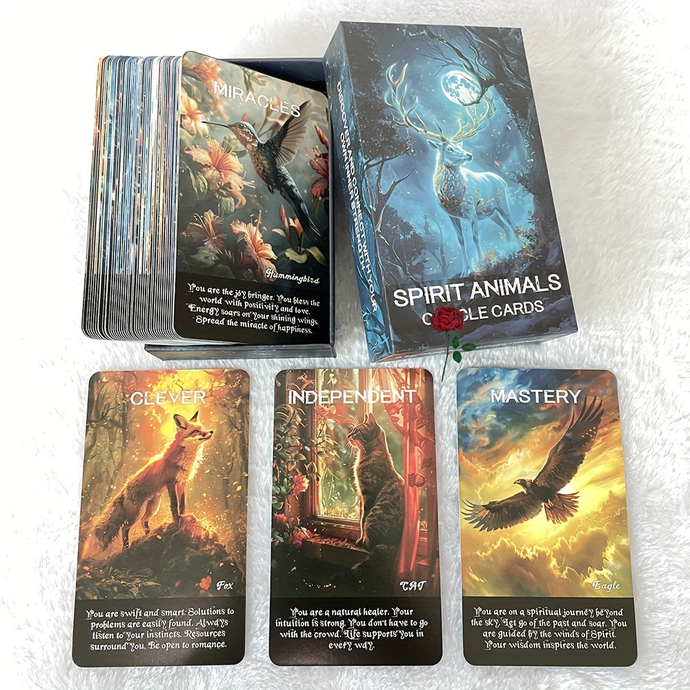 Spirit Animal Oracle Cards – en resa genom djurrikets visdom | 12 x 7 cm