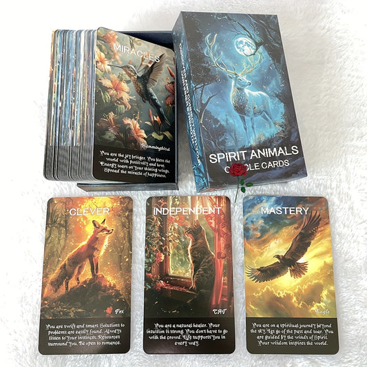 Spirit Animal Oracle Cards – en resa genom djurrikets visdom | 12 x 7 cm