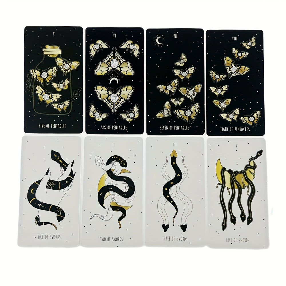 New Moon Tarot – 78 kort för spådom och inre utforskande | 11 x 6,4 cm