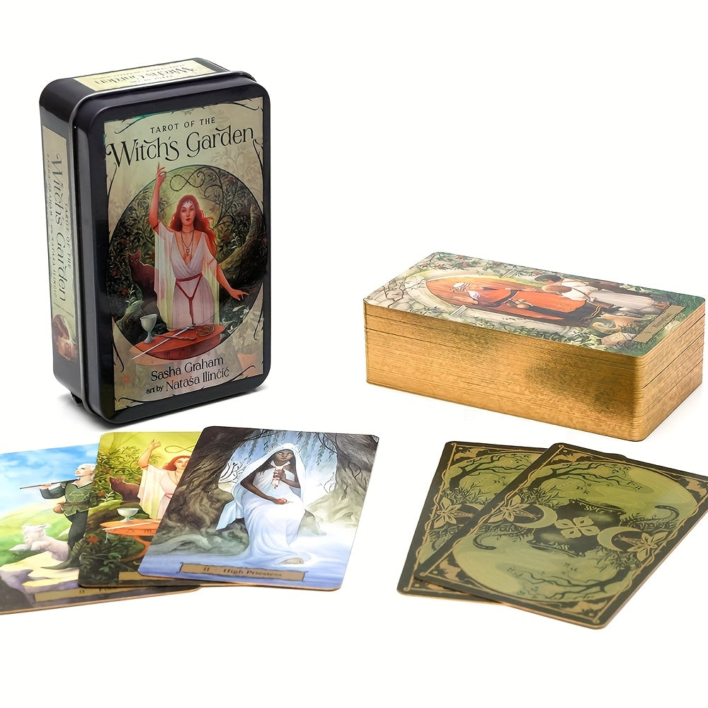 Secret Sanctuary – Enchanting Witch's Garden Tarot | 11,7 x 6,4 cm