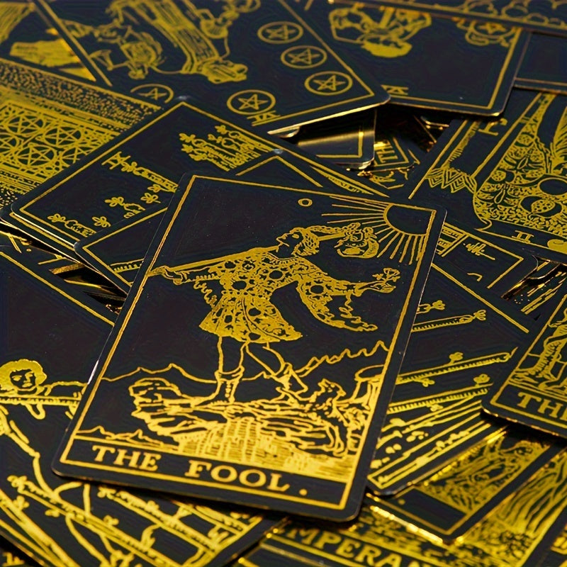 Rider-Waite Tarot – Klassisk tarotlek i modern svart och guld tappning